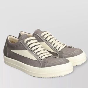 Rick Owens Gray and Cream Women's Sneakers